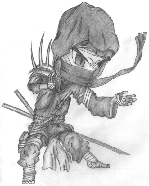 Un ninja terrifiant, n'est-ce pas ?